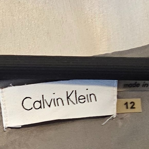 EUC Calvin Klein Grey Sheath Dress - Picture 5 of 7